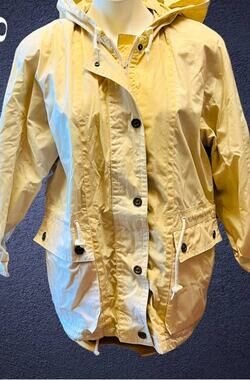 Vintage Pacific Trail Coat Jacket Hooded Cinch Waist Medium Length Weatherproof